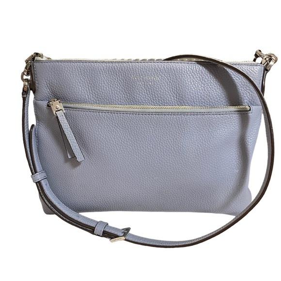 kate spade Handbags - Kate Spade Pastel blue cow leather crossbody purse women’s spring casual bag